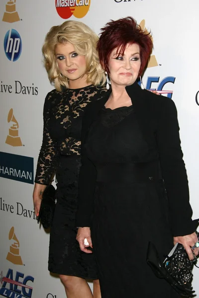 Kelly Osbourne and Sharon Osbourne at the Clive Davis Pre-Grammy Awards Party, Beverly Hilton Hotel, Beverly Hills, CA. 02-12-11 — Stock Photo, Image