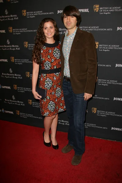 Demetri martin und rachael strahlen bei der 17. jährlichen awa der bafta los angeles — Stockfoto