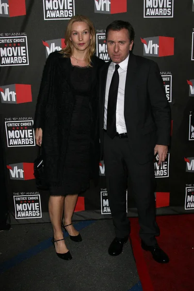 Tim Roth y su esposa — Foto de Stock