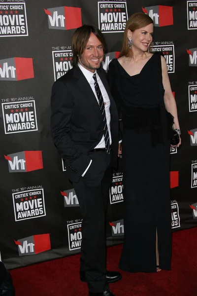 Keith urban und nicole kidman bei den 16. Critics Choice Film Awards, hollywood palladium, hollywood, ca. 14-01-11 — Stockfoto