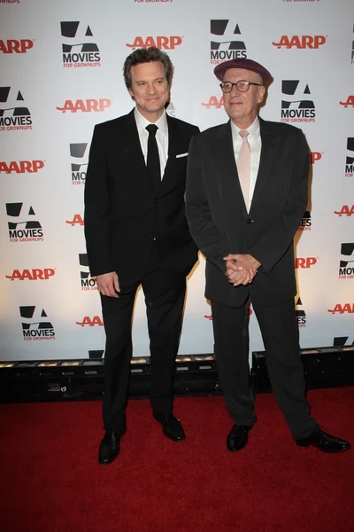 Colin Firth e Geoffrey Rush — Fotografia de Stock