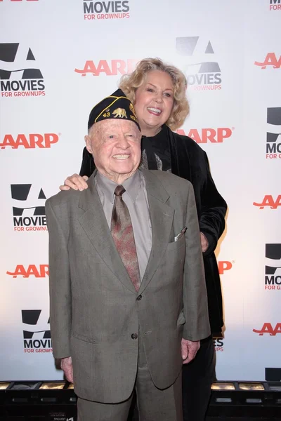 Mickey Rooney and Wife Jan Rooney — Stock Photo, Image