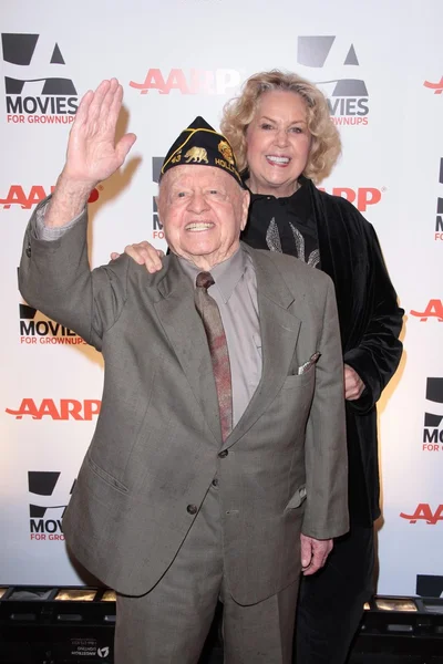 Mickey Rooney y Jan Rooney — Foto de Stock