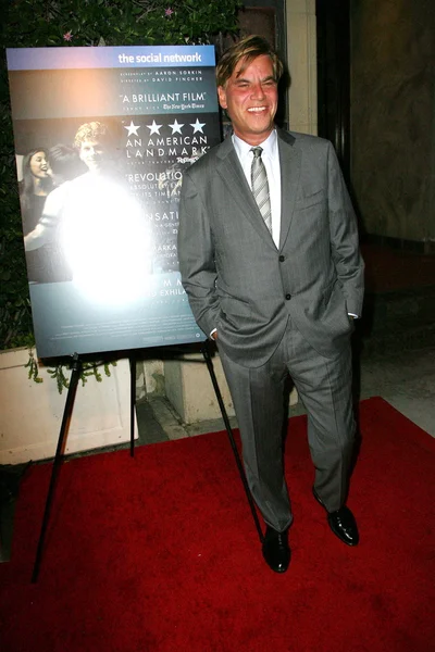 Aaron Sorkin at The Social Network Blu-Ray and DVD Launch, Spago, Beverly Hills, CA. 01-06-11 — Stock Photo, Image