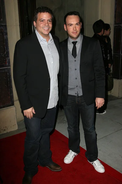 Michael De Luca and Dana Brunetti at 'The Social Network' Blu-Ray and DVD — Stockfoto