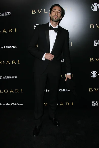 Adrien Brody at a Bvlgari Private Event Honoring Simon Fuller And Paul Haggis To Benefit Save The Children And Artists For Peace And Justice, Private Location — Stock Photo, Image