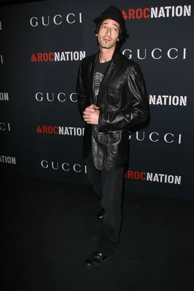 Adrien brody w gucci i rocnation prywatnych przed grammy brunch, soho house, los angeles, ca. 02-12-11 — Zdjęcie stockowe