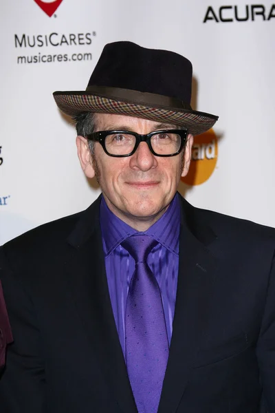 Elvis Costello al MusiCares Tribute To Barbra Streisand, Los Angeles C — Foto Stock