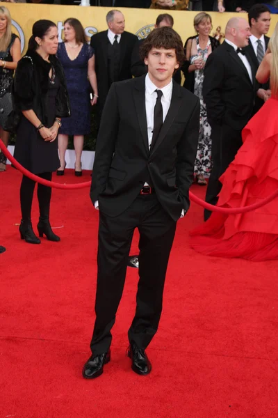 Джесси Айзенберг на 17-й ежегодной премии Гильдии киноактёров США, Shrine Audi — стоковое фото