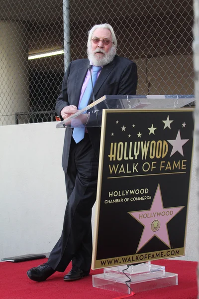 Donald Sutherland alla Donald Sutherland Star sulla Hollywood Walk of F — Foto Stock