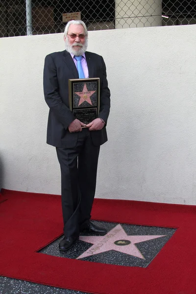 Donald Sutherland at the Donald Sutherland Star on the Hollywood Walk of F — 图库照片