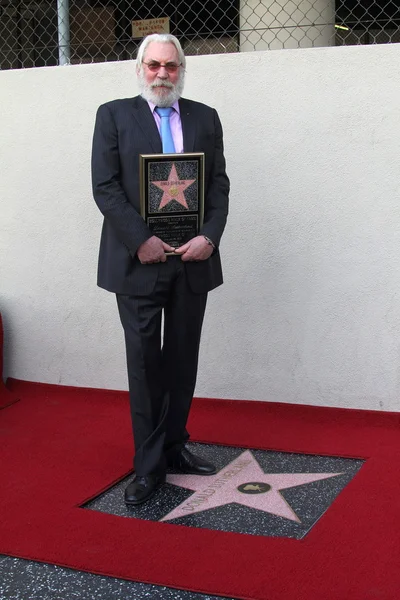 Donald Sutherland at the Donald Sutherland Star on the Hollywood Walk of F — Stock Fotó