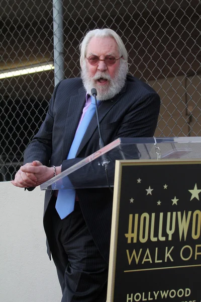 Donald Sutherland at the Donald Sutherland Star on the Hollywood Walk of F — Stok fotoğraf