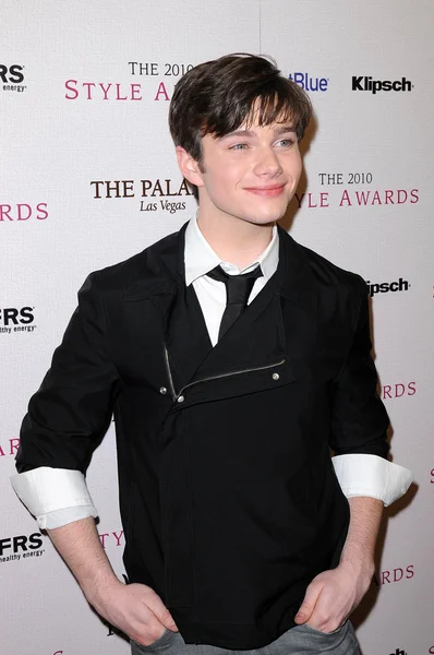 Chris Colfer at the 2010 Hollywood Style Awards, Hammer Museum, Westwood, — Stock Photo, Image