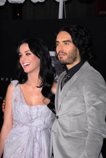 Katy Perry and Russell Brand — Stock Photo, Image