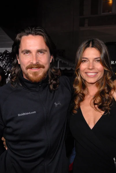 Christian Bale, esposa Sibi Blazic —  Fotos de Stock