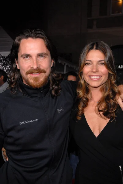 Christian Bale, wife Sibi Blazic — Stock Fotó