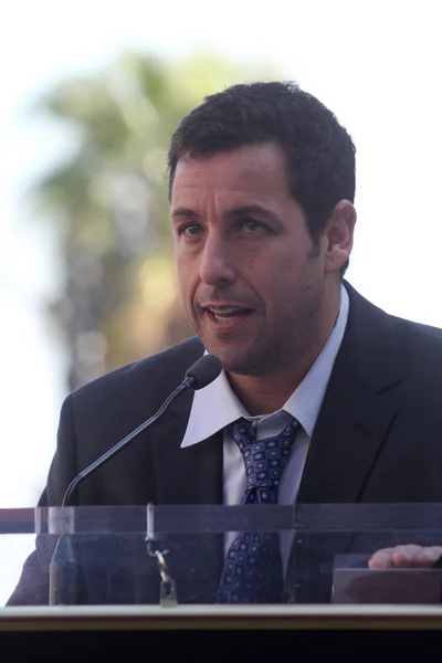 Adam sandler at adam sandlers star auf dem hollywood walk of fame, hollywood, ca. 02-01-11 — Stockfoto