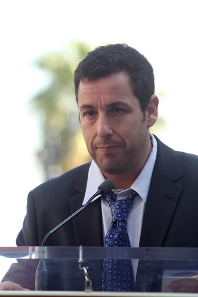 Adam sandler at adam sandlers star auf dem hollywood walk of fame, hollywood, ca. 02-01-11 — Stockfoto