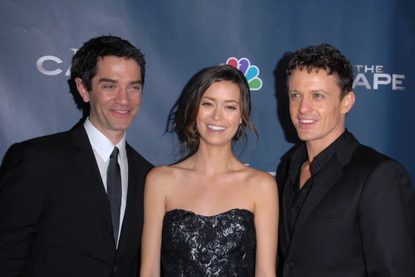 David Frain, Summer Glau and David Lyons — Stock Photo, Image