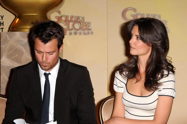 Josh Duhamel, Katie Holmes no 68th Annual Golden Globe Awards Nominati — Fotografia de Stock