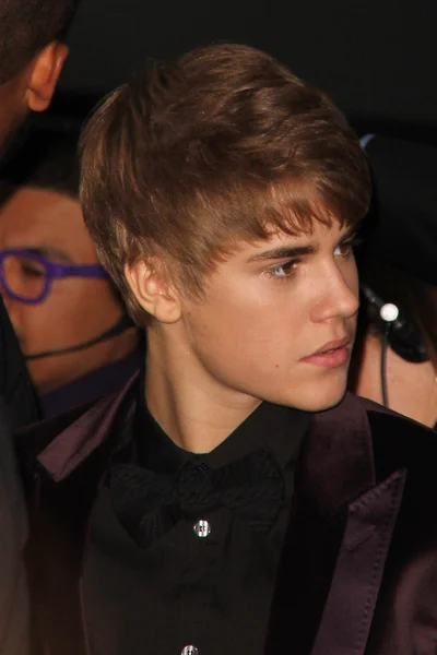 Justin Bieber en el "Justin Bieber: Never Say Never" estreno en Los Ángeles — Foto de Stock
