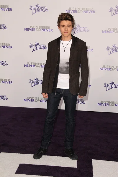 Callan McAuliffe at the "Justin Bieber: Never Say Never" Los Angeles Premi — Stock Photo, Image