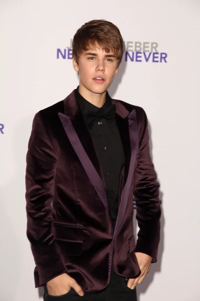 Justin Bieber at the "Justin Bieber: Never Say Never" Los Angeles Premiere — Stock Photo, Image