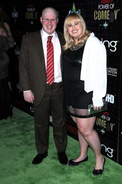 Matt Lucas and Rebel Wilson at Variety's 1st Annual Power Of Comedy Event, — Stock Photo, Image