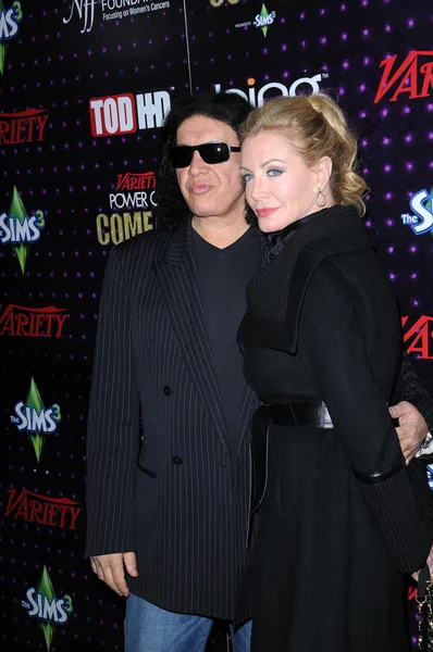 Gene Simmons and Shannon Tweed at Variety's 1st Annual Power Of Comedy Eve — стокове фото