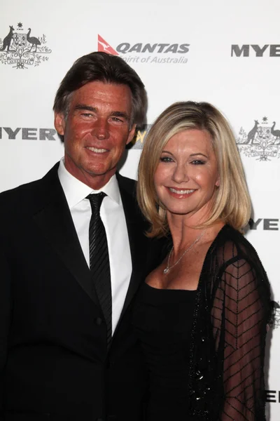 John Easterling és Olivia Newton-John az USA-ban Ausztrália hét napot 201 — Stock Fotó