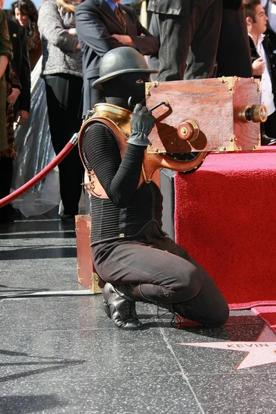 Atmosphère à Guy Laliberte honoré avec l'étoile sur la promenade de la renommée. Hollywo ! — Photo