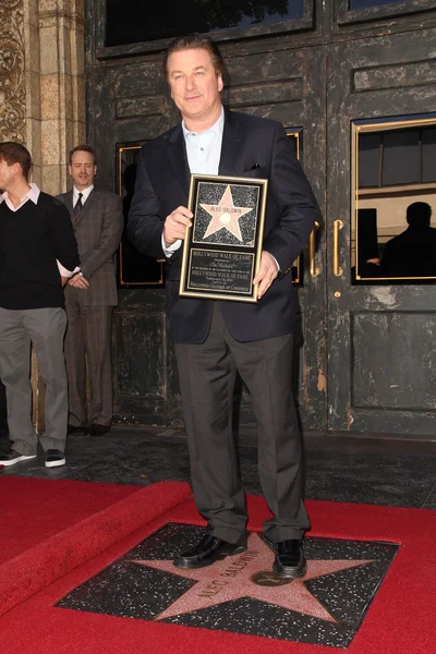Alec baldwin v alec baldwins hvězdu na Hollywoodském chodníku slávy obřadu, hollywood, ca. 02-14-11 — Stock fotografie