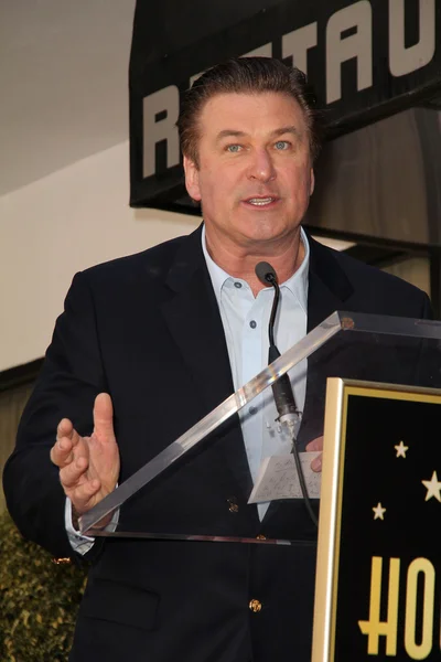 Alec baldwin på alec baldwins stjärna på hollywood gå av berömmelse ceremoni, hollywood, ca. 02-14-11 — Stockfoto