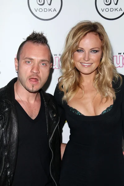 Malin Akerman and husband — Stock Photo, Image