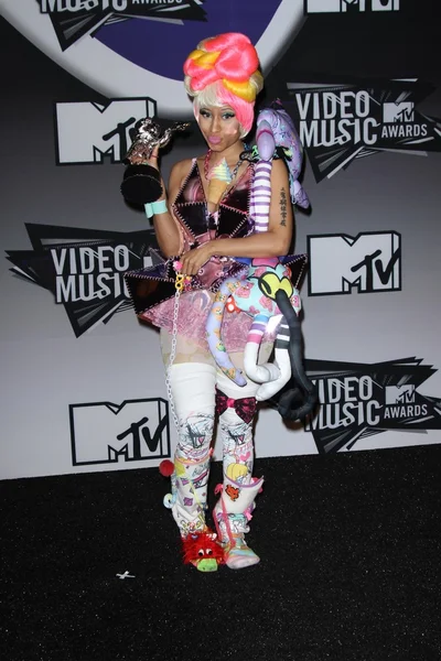 Nicki Minaj dans la salle de presse des MTV Video Music Awards 2011, Nokia Theatre LA — Photo