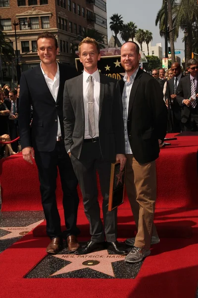 Neil Patrick Harris, Jason Segal, Joss Whedon at trhe Neil Patrick Harris — 图库照片