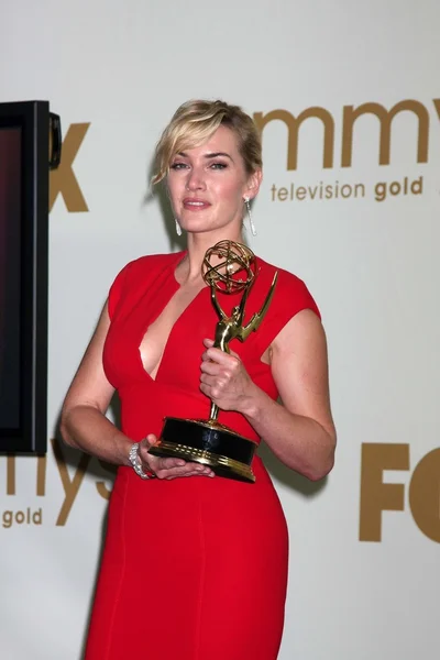 Kate Winslet alla 63rd Primetime Emmy Awards Press Room, Nokia Theatre, Los Angeles, CA 09-18-11 — Foto Stock