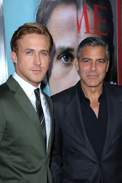 Ryan Gosling and George Clooney — Stock Photo, Image