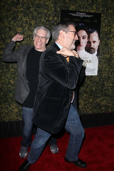 John Landis, David Cronenberg a "A Dangerous Method" Los Angeles Premiere — Foto Stock
