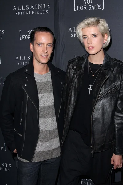 Chris Bletzer, Agyness Deyn at the AllSaints Spitalfields and Not For Sale — Stock Photo, Image