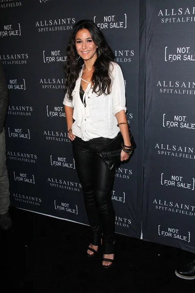 Emmanuelle Chriqui at the AllSaints Spitalfields and Not For Sale Collecti — Stock Photo, Image