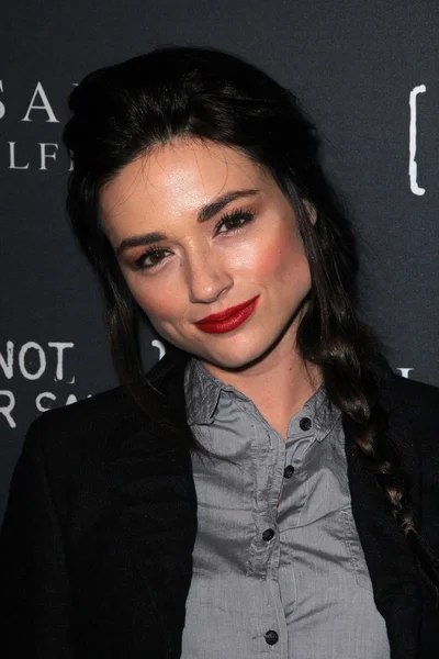 Crystal Reed at the AllSaints Spitalfields and Not For Sale Collection Lau — Stockfoto