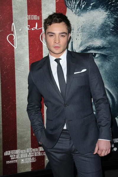 Ed Westwick at the AFI Fest 2011 Opening Night Gala Premiere of "J. Edgar, — Stock Photo, Image