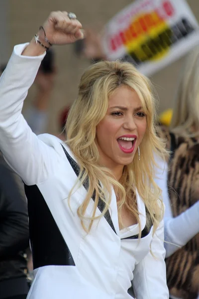 Shakira v její hollywood jít slávy indukce obřadu, hollywood — Stock fotografie