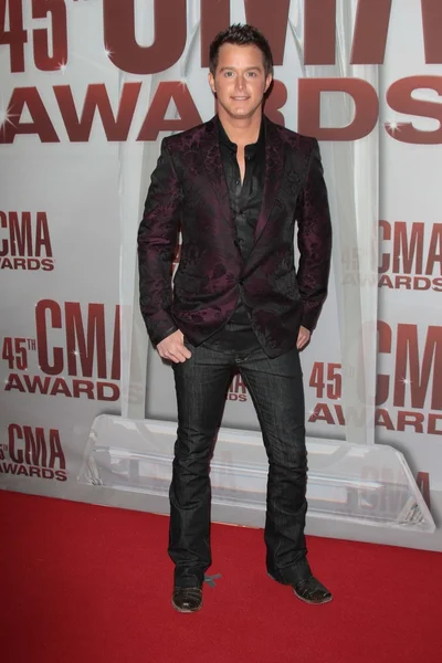 Easton Corbin at the 2011 CMA Awards, Bridgestone Arena, Nashville, TN 11- — Stok fotoğraf