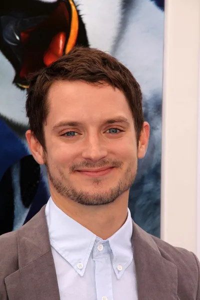 Elijah wood v "happy feet dva" svět premiéra, čínské divadlo, holly — Stock fotografie