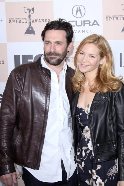 Jon Hamm e Jennifer Westfeldt — Fotografia de Stock