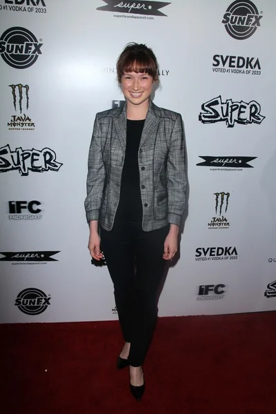 Ellie Kemper en el "Super" estreno en Los Ángeles, Teatro Egipcio, Hollyw — Foto de Stock