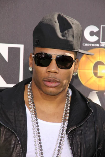 Nelly at Cartoon Network's first ever "Hall Of Game Awards," Barker Hanger — Stock Photo, Image